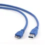 Gembird Cable USB 3.2 Gen 1 de USB A a Micro-USB B, 0,5 m, Azul