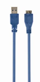 Gembird Cable USB 3.2 Gen 1 de USB A a Micro-USB B, 0,5 m, Azul