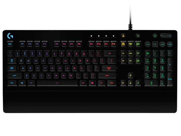Logitech G213 Prodigy 920-008086 Teclado para Gaming USB Negro QWERTY Español - Retroiluminación RGB, Antifantasma, Resistente a Salpicaduras