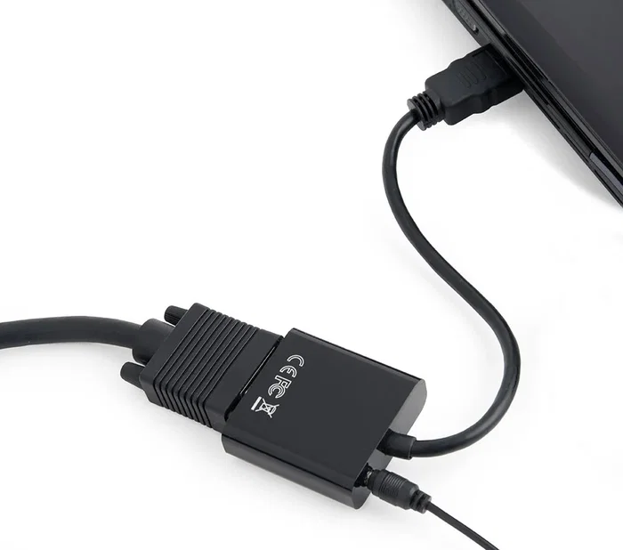 Gembird Convertidor HDMI a VGA con Audio, 0.15 m Gembird Convertidor HDMI a VGA con Audio, 0.15 m