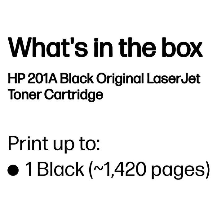 HP 201A CF400A Tóner Negro