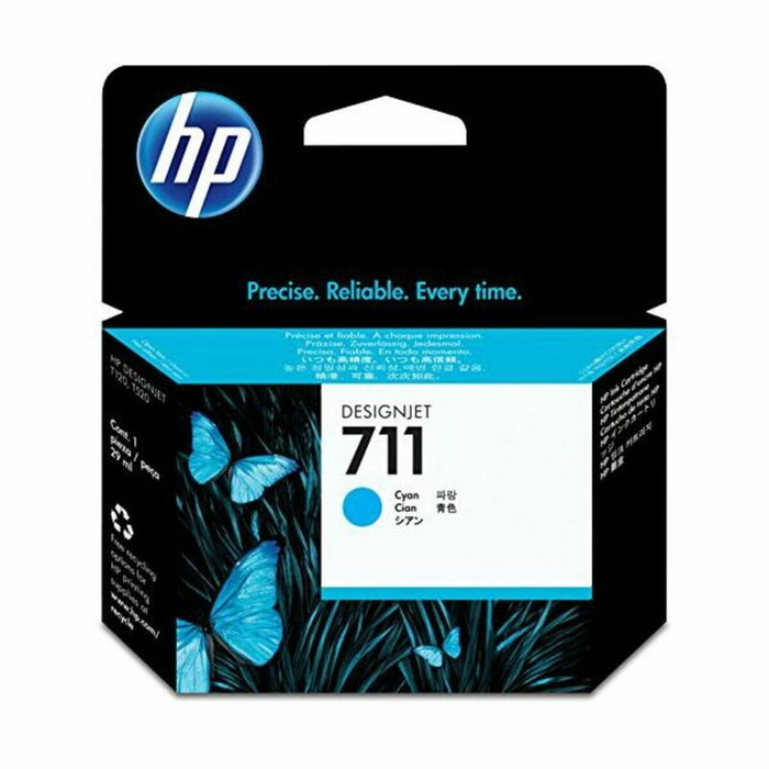 HP Cartucho de Tinta 711 Cian 29 ml (CZ130A) para DesignJet T120/T520 HP Cartucho de Tinta 711 Cian 29 ml (CZ130A) para DesignJet T120/T520