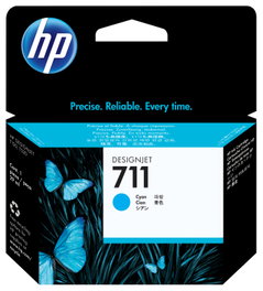 HP Cartucho de Tinta 711 Cian 29 ml (CZ130A) para DesignJet T120/T520