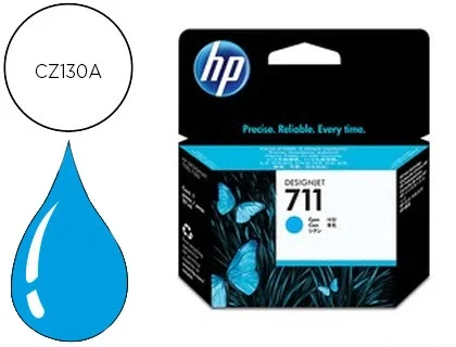 HP Cartucho de Tinta 711 Cian 29 ml (CZ130A) para DesignJet T120/T520 HP Cartucho de Tinta 711 Cian 29 ml (CZ130A) para DesignJet T120/T520