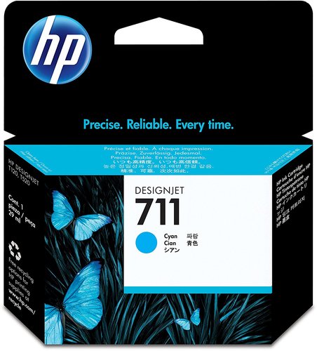 HP Cartucho de Tinta 711 Cian 29 ml (CZ130A) para DesignJet T120/T520 HP Cartucho de Tinta 711 Cian 29 ml (CZ130A) para DesignJet T120/T520