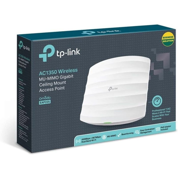 TP-Link Omada EAP225 AC1350 Punto de Acceso Inalámbrico Blanco