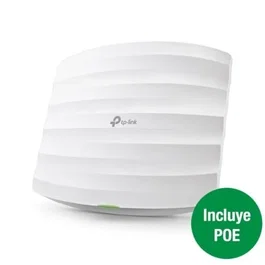 TP-Link Punto de Acceso Inalámbrico EAP225 MU-MIMO AC1350 PoE, WiFi 802.11ac/n/b/g Doble Banda 2.4GHz y 5GHz, Antenas 5dBi, Montaje Techo