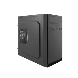 CoolBox Torre M500 Negro microATX con fuente de alimentación Basic 500W incluida, 2 puertos USB 3.2 Gen1 frontales, 4 slots expansión, soporte ventiladores 120mm