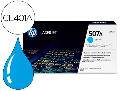 HP 507A Cyan CE401A Original LaserJet Toner Cartridge