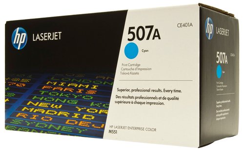 HP 507A Cyan CE401A Original LaserJet Toner Cartridge