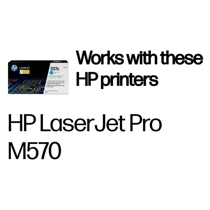 HP 507A Cyan CE401A Original LaserJet Toner Cartridge