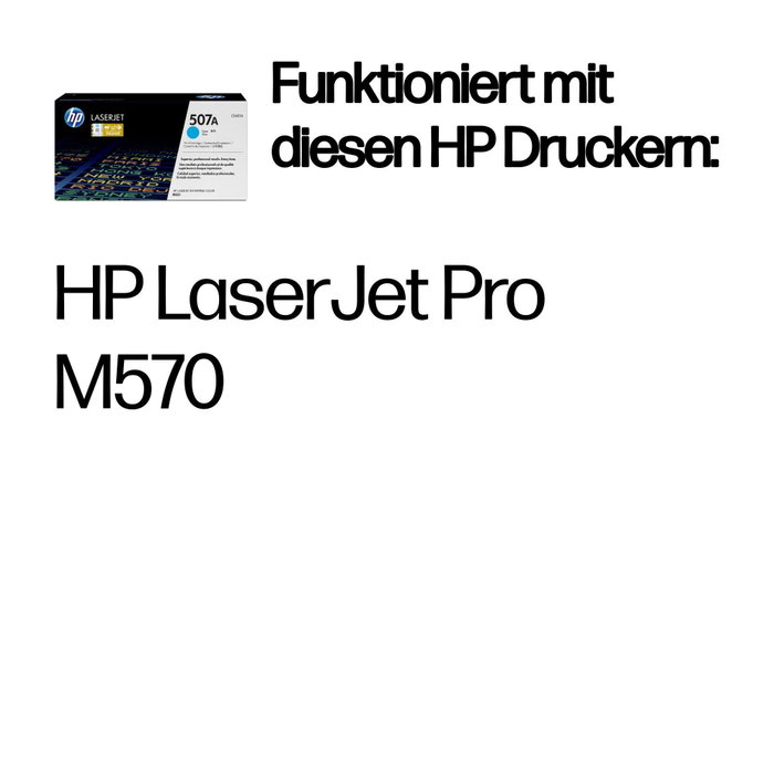 HP 507A Cyan CE401A Original LaserJet Toner Cartridge