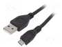 Gembird Cable USB 2.0 de 3 m Micro-USB B a USB A Negro CCP-MUSB2-AMBM-10
