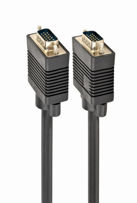 GEMBIRD Cable VGA D-Sub Macho a Macho con 2 Ferritas, 20 Metros, Negro - CC-PPVGA-20M-B