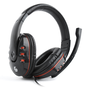 GEMBIRD GHS-402 Auriculares de Diadema con Micrófono Negro/Rojo