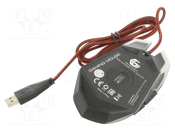 GEMBIRD MUSG-001-R Ratón Gaming Ambidextro 2400 DPI USB
