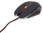 GEMBIRD MUSG-001-R Ratón Gaming Ambidextro Negro/Rojo 2400 DPI