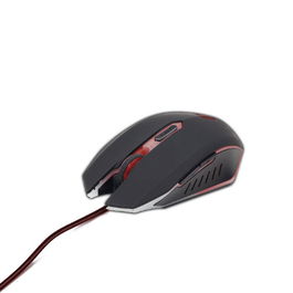 GEMBIRD Ratón Gaming Ergonómico con Cable de Nylon, Resolución 2400 DPI - para Videojuegos