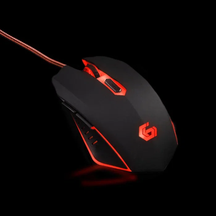 GEMBIRD MUSG-001-R Ratón Gaming Ambidextro Negro/Rojo 2400 DPI GEMBIRD MUSG-001-R Ratón Gaming Ambidextro Negro/Rojo 2400 DPI
