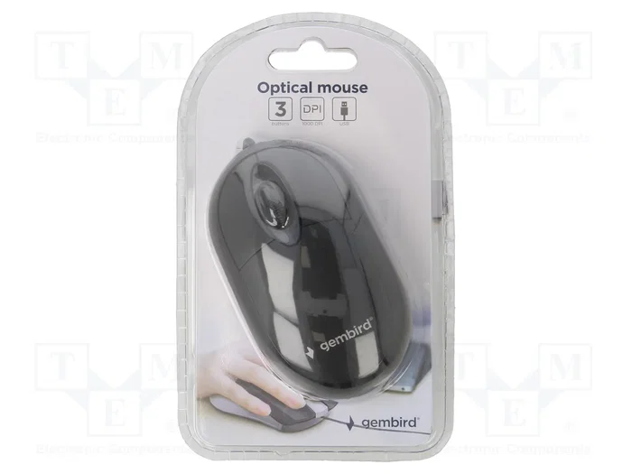 Gembird MUS-U-01 Ratón Óptico Ambidextro Negro Gembird MUS-U-01 Ratón Óptico Ambidextro Negro