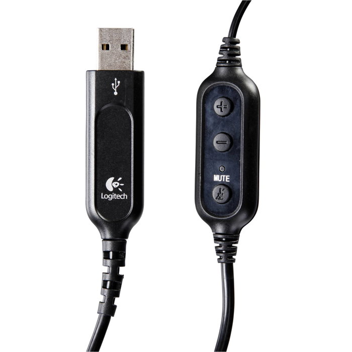 Logitech PC Headset 960 USB Negro, Supraaural, Alámbrico Logitech PC Headset 960 USB Negro, Supraaural, Alámbrico