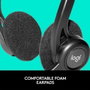 Logitech PC Headset 960 USB Negro, Supraaural, Alámbrico