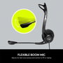 Logitech PC Headset 960 USB Negro, Supraaural, Alámbrico