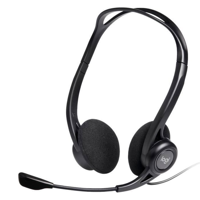 Logitech PC Headset 960 USB Negro, Supraaural, Alámbrico Logitech PC Headset 960 USB Negro, Supraaural, Alámbrico