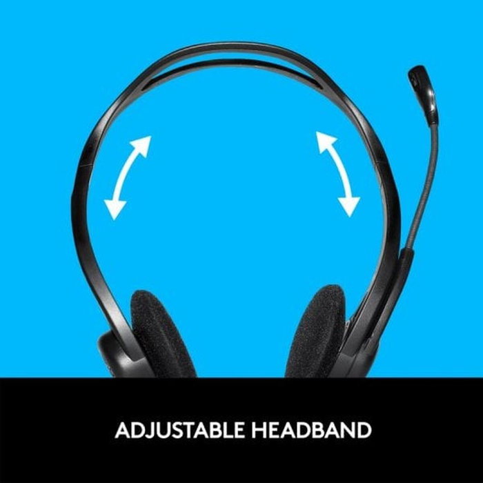 Logitech PC Headset 960 USB Negro, Supraaural, Alámbrico Logitech PC Headset 960 USB Negro, Supraaural, Alámbrico
