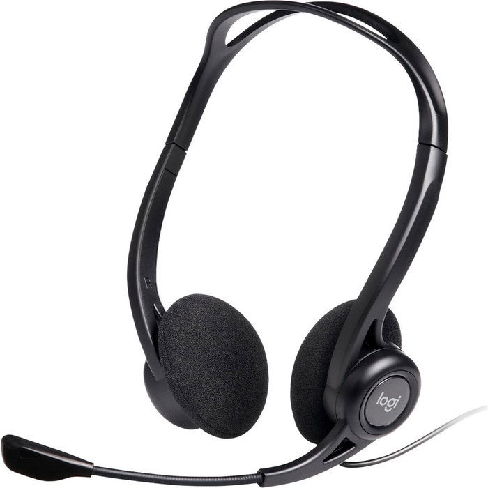 Logitech PC Headset 960 USB Negro, Supraaural, Alámbrico Logitech PC Headset 960 USB Negro, Supraaural, Alámbrico