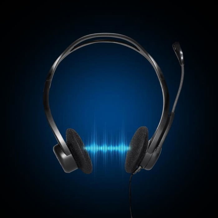 Logitech PC Headset 960 USB Negro, Supraaural, Alámbrico Logitech PC Headset 960 USB Negro, Supraaural, Alámbrico