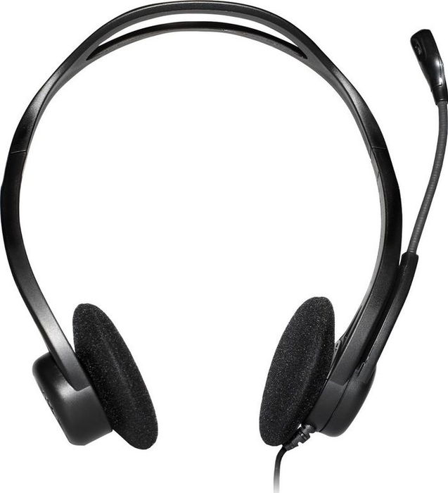 Logitech Headset 960 USB, Auriculares con Micrófono USB, Diadema Ajustable, Cancelación de Ruido, Sonido Estéreo, para PC