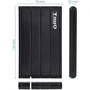 TooQ Caja Externa para Disco Duro 2.5" USB 3.1 TQE-2530B - Compatible con SATA I/II/III, Hasta 4TB, Plug & Play para Windows/Mac/Linux