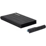 TooQ Caja Externa para Disco Duro 2.5" USB 3.1 TQE-2530B - Compatible con SATA I/II/III, Hasta 4TB, Plug & Play para Windows/Mac/Linux