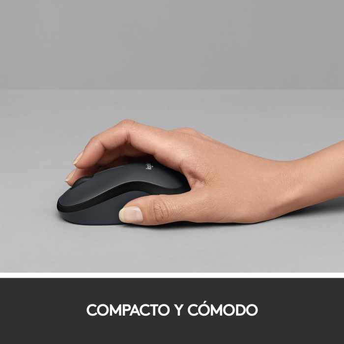 Logitech M220 Silent Ratón Inalámbrico Carbón vegetal