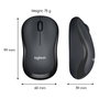 Logitech M220 Silent Ratón Inalámbrico Carbón vegetal