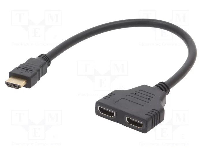 Gembird Cable Doble HDMI 2 x HDMI Tipo A Negro DSP-2PH4-04 Gembird Cable Doble HDMI 2 x HDMI Tipo A Negro DSP-2PH4-04