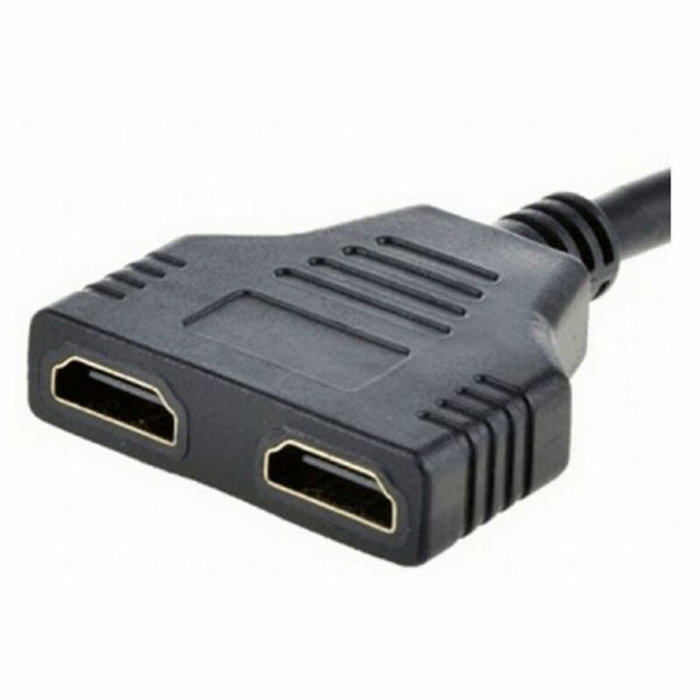 Gembird DSP-2PH4-04 Cable HDMI 1 Macho a 2 Hembra Negro