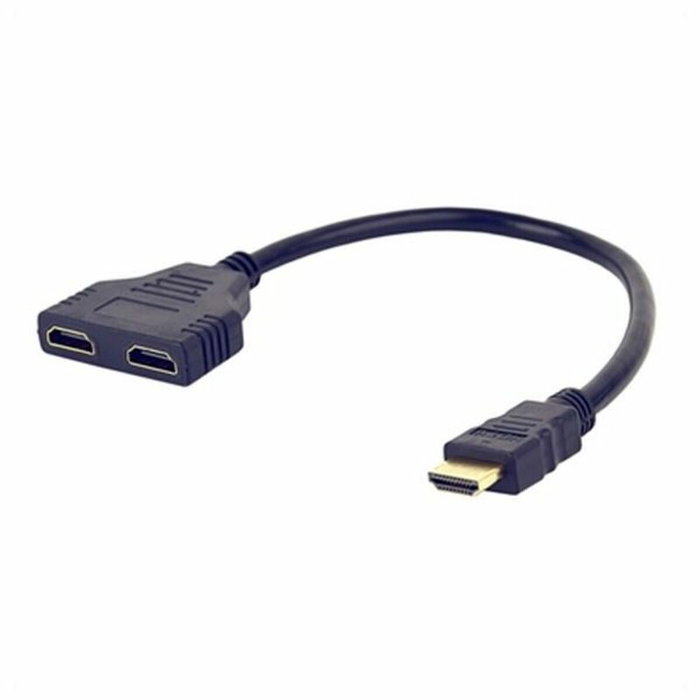 Gembird DSP-2PH4-04 Cable HDMI 1 Macho a 2 Hembra Negro