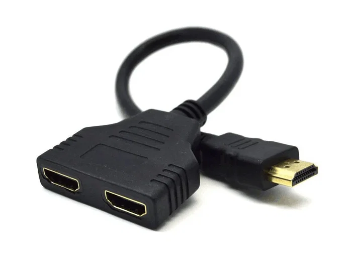 Gembird DSP-2PH4-04 Cable Divisor HDMI 1 a 2, Tipo A Macho a 2 Hembra, Negro, Envía Señal a 2 Pantallas