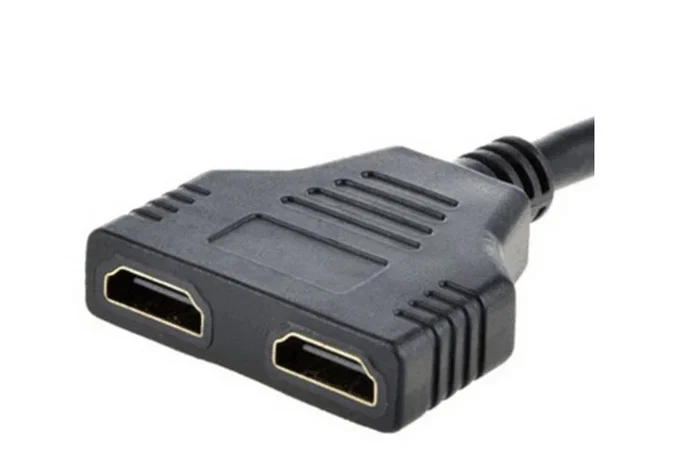 Gembird DSP-2PH4-04 Cable Divisor HDMI 1 a 2, Tipo A Macho a 2 Hembra, Negro, Envía Señal a 2 Pantallas