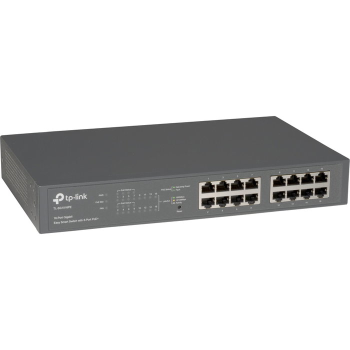 TP-Link TL-SG1016PE Switch de 16 puertos Gigabit con 8 puertos PoE+