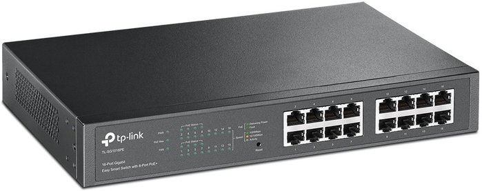 TP-Link TL-SG1016PE Switch Gigabit de 16 puertos con 8 puertos PoE+