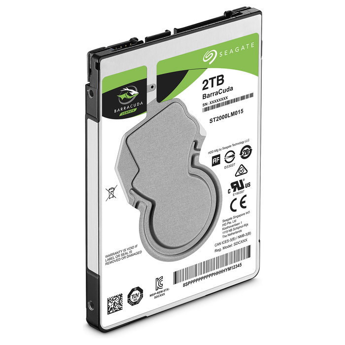 SEAGATE ST2000LM015 Disco Duro HDD 2.5'' 2TB 5400RPM SATA3 Barracuda