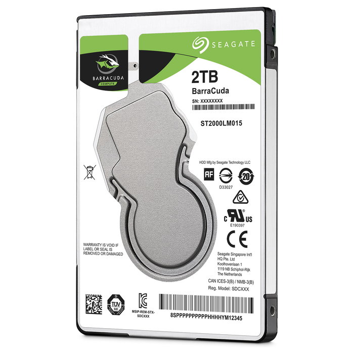 SEAGATE ST2000LM015 Disco Duro HDD 2.5'' 2TB 5400RPM SATA3 Barracuda