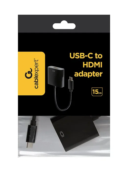 Gembird A-CM-HDMIF-01 Adaptador Gráfico USB Tipo C a HDMI 4K Ultra HD 3840x2160 Negro