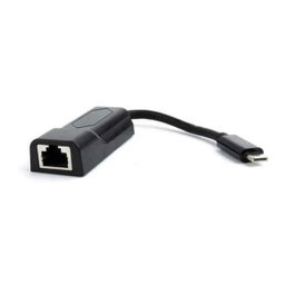 Gembird A-CM-LAN-01 Adaptador USB Tipo C a Ethernet Gigabit 1000 Mbit/s Negro