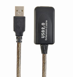 GEMBIRD Cable de Extensión USB 2.0 USB A Macho/Hembra 10m Negro