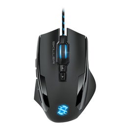 SHARKOON Ratón Gaming Skiller SGM1, Ergonómico, Óptico, 10800 DPI, 12 Teclas, Negro