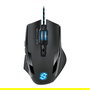 SHARKOON Ratón Gaming Skiller SGM1, Ergonómico, Óptico, 10800 DPI, 12 Teclas, Negro